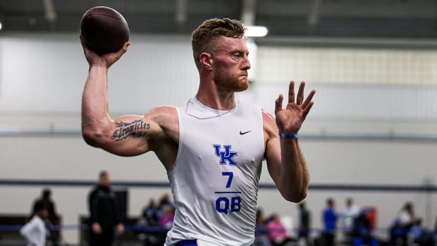 University of Kentucky senior quarterback Will Levis at Pro Day.